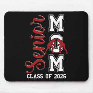 Blue Wrestling Wrestler Senior Mum Cl Of 2026 Grad Mouse Mat