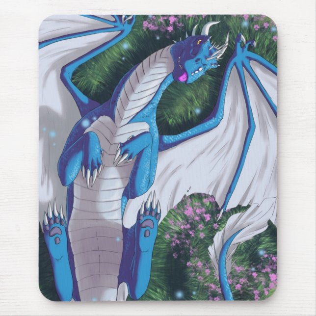 Blue wyvern mouse mat (Front)
