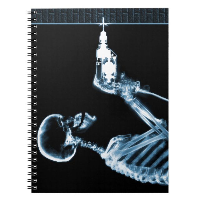 Blue X-Ray Skeleton Builder Notebook (Front)