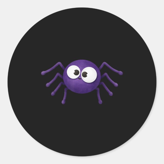 Blue Y Sder Halloween  Classic Round Sticker (Front)