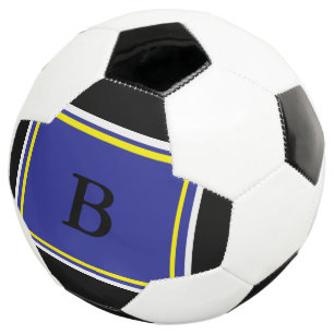 Blue Yelllow Design Football