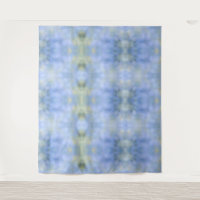 Blue Yellow Abstract Palo Verde Tiled Pattern
