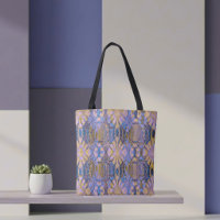 Blue, Yellow and Purple Batik Style