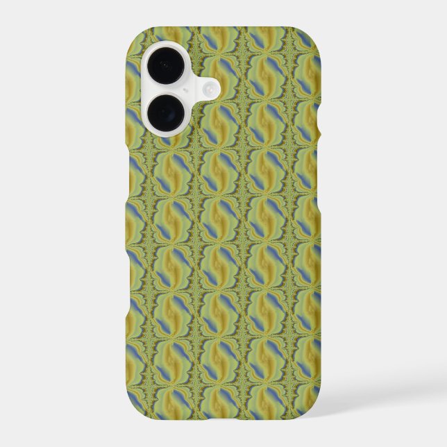 Blue Yellow Artdeco in Retro Style (Back)