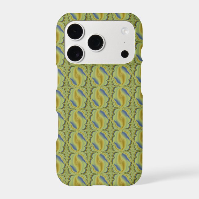 Blue Yellow Artdeco in Retro Style (Back)