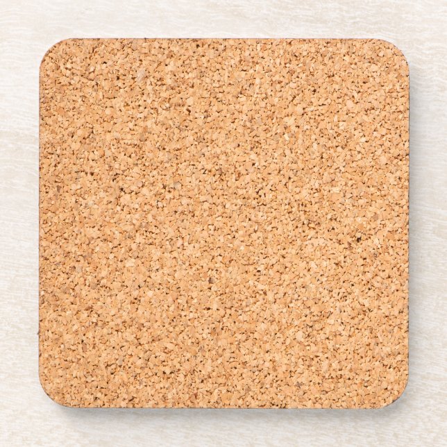 Blue & Yellow Azulejo Cork Coaster (Back)