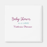 Blue yellow baby shower name date animal ear cute 