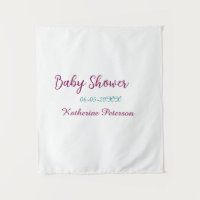 Blue yellow baby shower name date animal ear cute