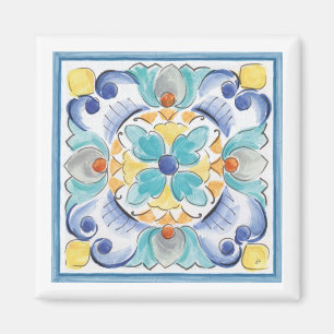 Blue & Yellow Bloom Magnet