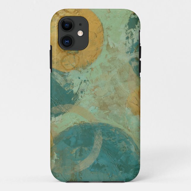 Blue & Yellow Circles Case-Mate iPhone Case (Back)