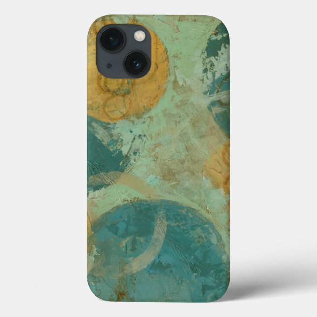 Blue & Yellow Circles Case-Mate iPhone Case (Back)
