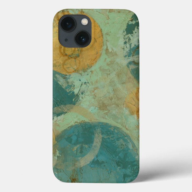 Blue & Yellow Circles Case-Mate iPhone Case (Back)