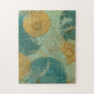 Blue & Yellow Circles Jigsaw Puzzle
