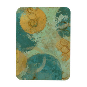Blue & Yellow Circles Magnet