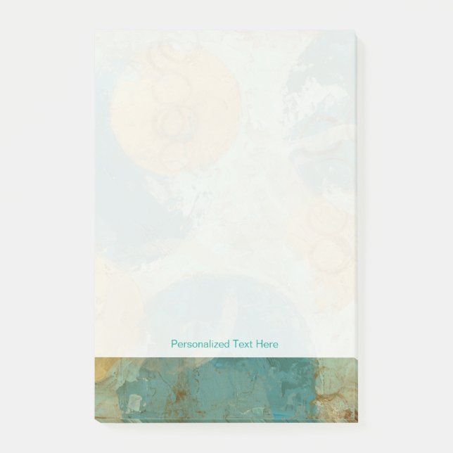 Blue & Yellow Circles Post-it Notes (Front)