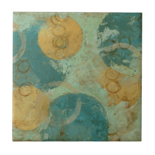 Blue & Yellow Circles Tile