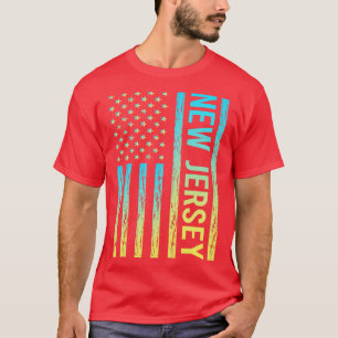 Blue Yellow Flag New Jersey T-Shirt