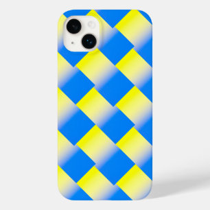 Blue yellow geometric Ukraine Inspiration modern Case-Mate iPhone 14 Plus Case
