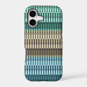 Blue Yellow Green Stylish Modern Abstract Pattern