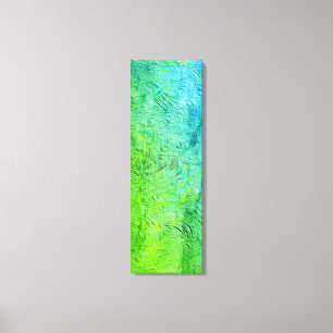 Blue Yellow Green Trendy Abstract Art Modern Canvas Print