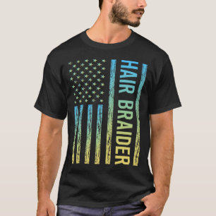 Blue Yellow Hair Braider T-Shirt