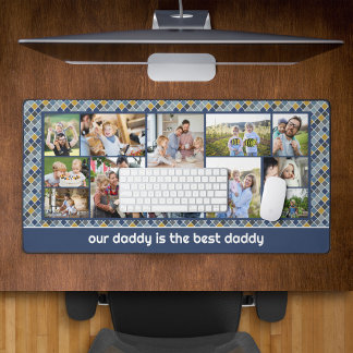 Blue Yellow Mosaic Tile Pattern 12 Photos Best Dad Desk Mat