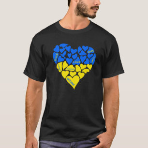 Blue Yellow Peace Dove Heart Ukraine Hope Love Ukr T-Shirt