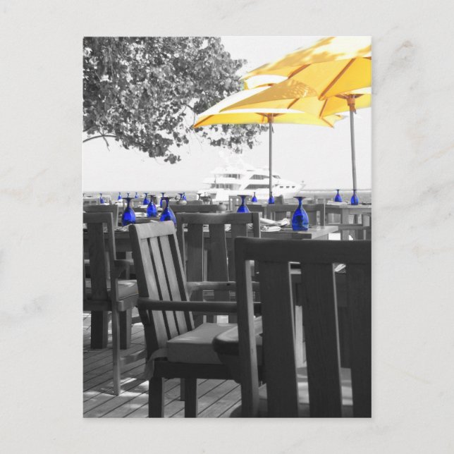 Blue & Yellow Postcard (Front)