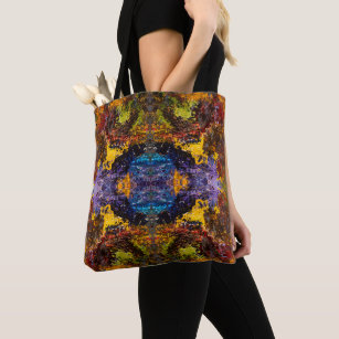 Blue Yellow Red Green Mosaic Tote Bag