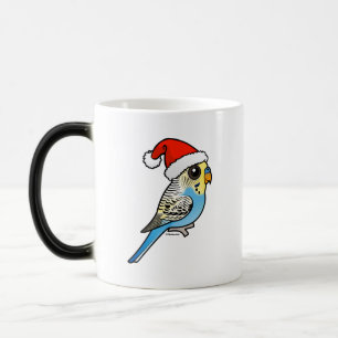 Blue & Yellow Santa Budgie Magic Mug