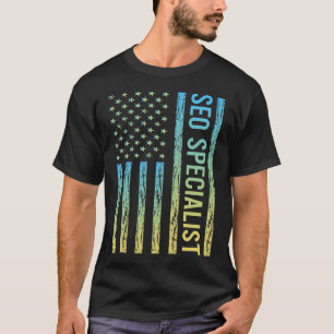 Blue Yellow SEO Specialist T-Shirt