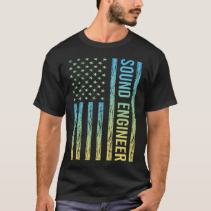 Blue Yellow Sound Engineer T-Shirt