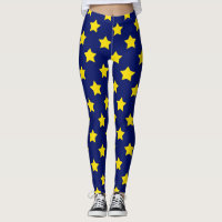 Blue Yellow Stars Pattern Decorative