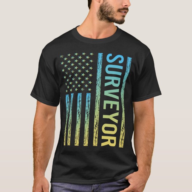 Blue Yellow Surveyor T-Shirt (Front)