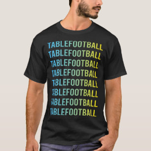 Blue Yellow Table Football Soccer Foosball T-Shirt