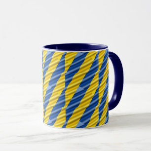 Blue Yellow Ukraine Inspired Peace No War Mug