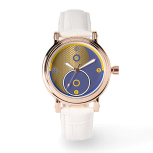 Blue Yellow Yin Yang Watch