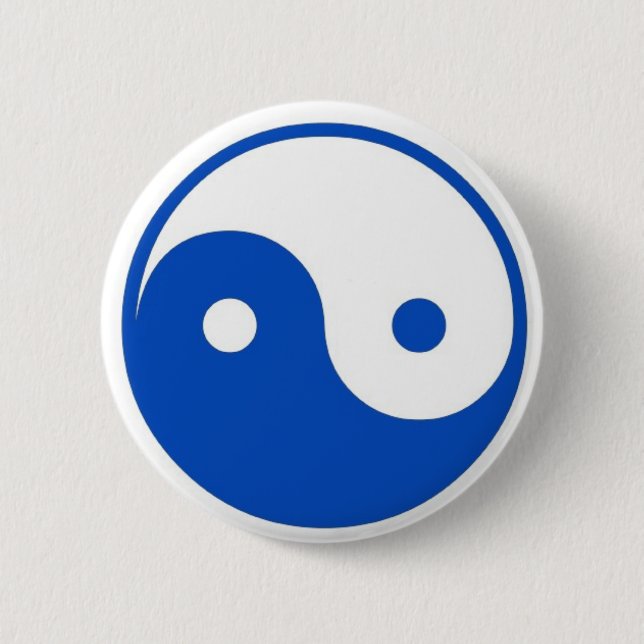 Blue Yin-Yang button (Front)
