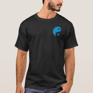 Blue Yin Yang Taoist Symbol T-Shirt