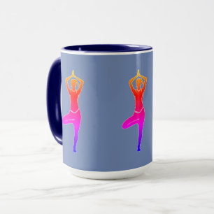 Blue Yoga Mug