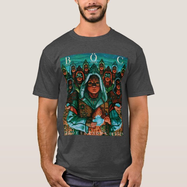 Blue yster Cult Fire of Unknown Origin T-Shirt (Front)