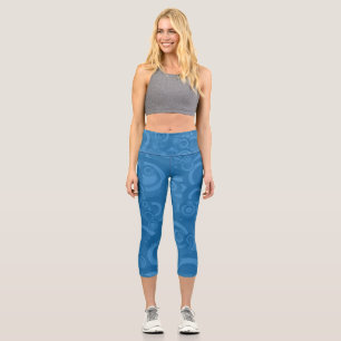 Blue   Zazzle_Growshop. Capri Leggings