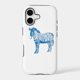 Blue zebra Case-Mate iPhone case