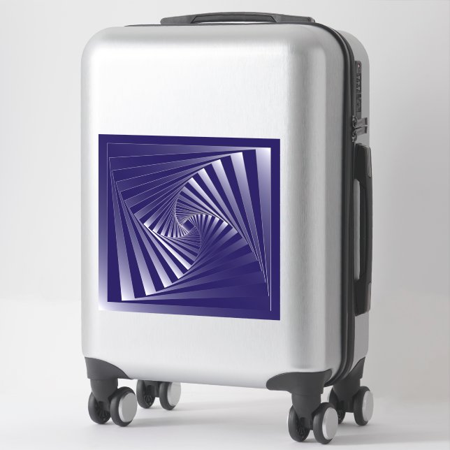blue zebra geometry (Suitcase)