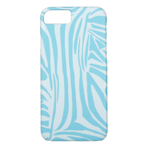Blue Zebra Pattern iPhone 8/7 Case