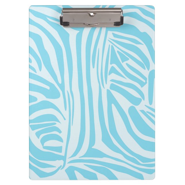 Blue Zebra Pattern Clipboard (Front)