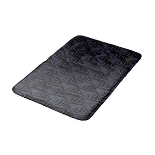 Blue Zebra Pattern (customise your colour) Bath Mat