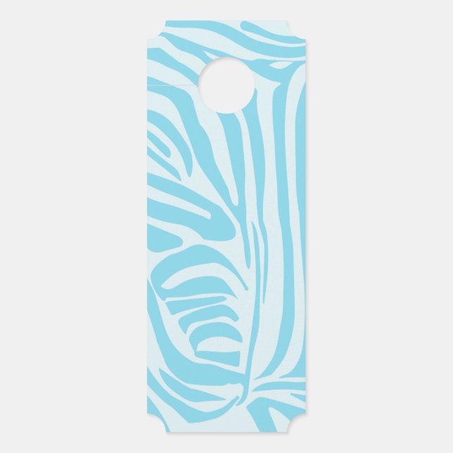 Blue Zebra Pattern Door Hanger (Front)