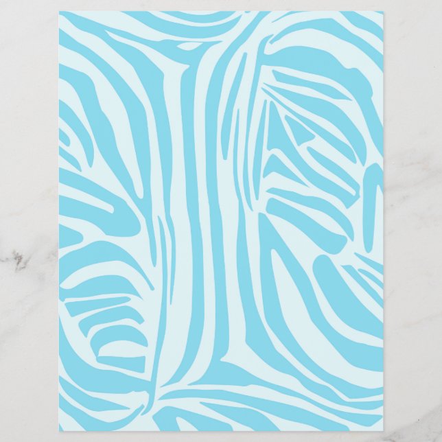 Blue Zebra Pattern Flyer (Front)