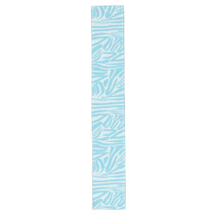 Blue Zebra Pattern Long Table Runner